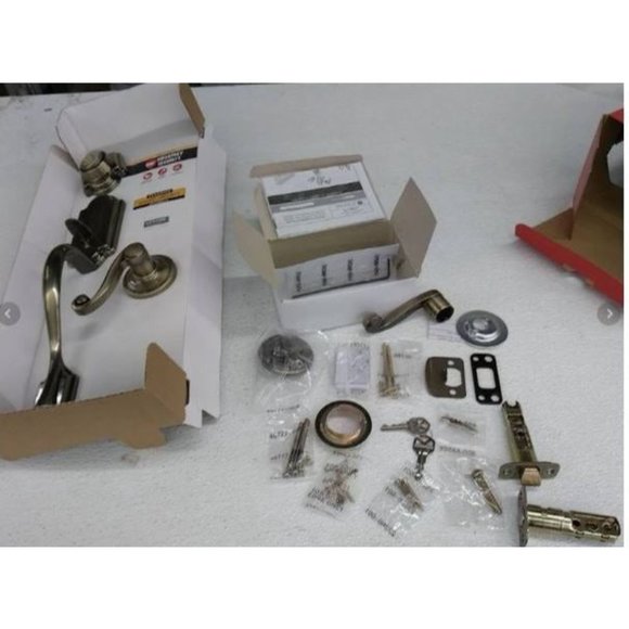 Kwikset Arlington Single Cylinder Handleset w/Lido Lever 800ANXLL Satin Nickel - Picture 6 of 7